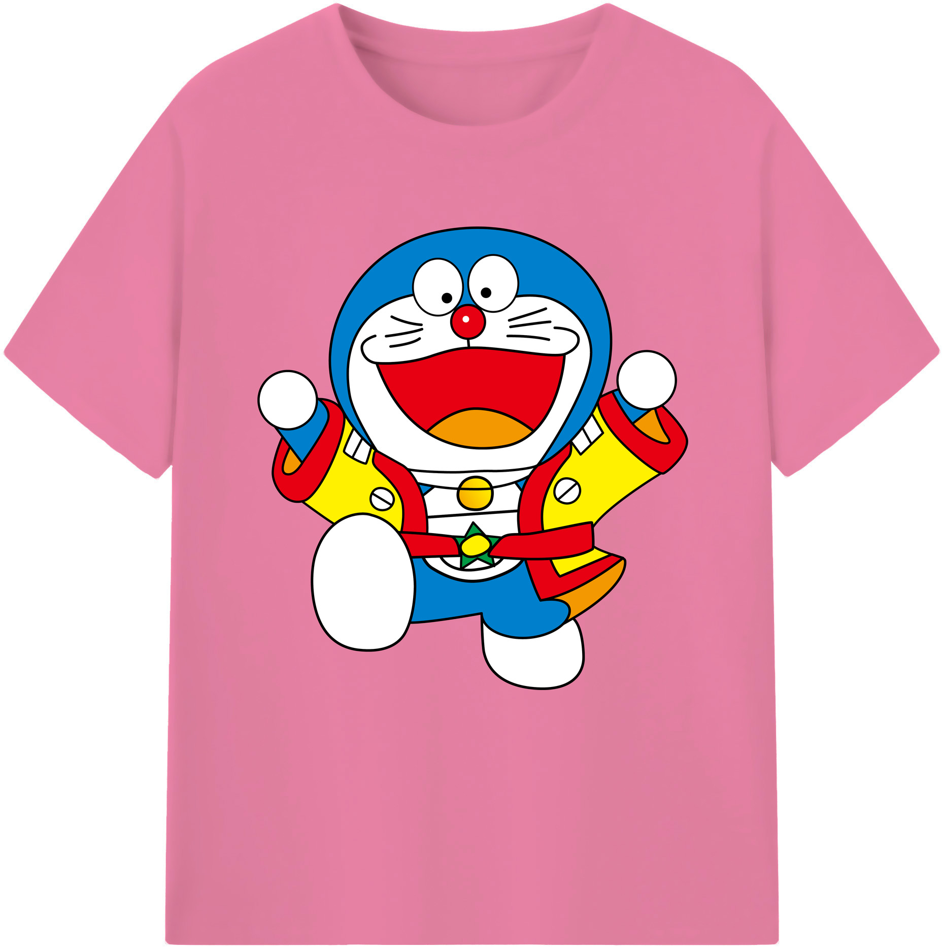 （画像用） ドラえもん Doraemon 綿100％半袖Tシャツ（フロントプリント）